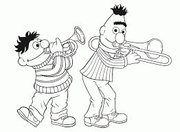 Sesame street elmo's world elmo explores shout factory kids release date 10/2. Bert And Ernie Coloring Pages Ernie Und Bert Bilder Dibujos 217381 Coloring Home