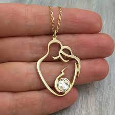 Pregnant Women On Necklace Mother And Child Necklace Pregnant Woman Jewelry Mother And Child Jewe Mother Child Necklace Daughter Jewelry Women Jewelry