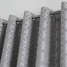 Only 1 available and it's in 3 people's carts. Oriental Squares Silver Eyelet Ready Made Curtains Closs Hamblin