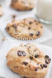 Cookies Moelleux Aux Pepites De Chocolat Cookies Moelleux Gateau Compote De Pomme Cookies Recette