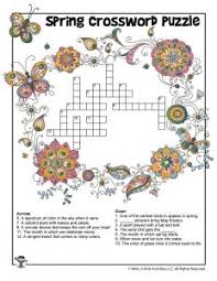 Print out the puzzle and solve the clues to fill in the crossword. Spring Word Puzzles For Kids Woo Jr Kids Activities