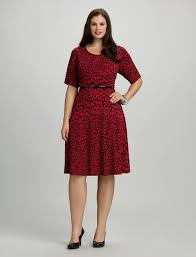 Dressbarn Red And Black Plus Size Dress Fashion Layered Fashion Dresses