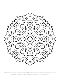 Free Mandala Colouring Page From The Book Easy Mandalas By Tigerlynx For Personal Use Only See More At Mandala Coloring Pages Simple Mandala Coloring Pages