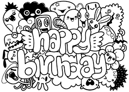 Easy Happy Birthday Drawings For Dads Birthday Party Hand Drawn Doodles Elements Background Handwritten Lettering Happy Bir Happy Birthday Drawings Happy Birthday Lettering Happy Birthday Doodles