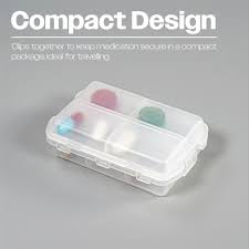 10 Compartment Travel Pill Box | Compact Pill Organiser | Best Arthritis  Aids