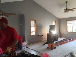 Purple and grey elephant nursery design board. Need A Behr Gray Paint