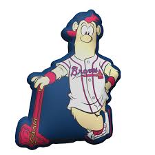 The new mascot for the atlanta braves. Atlanta Braves Team Mascot Pillow Walmart Com Walmart Com