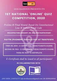 #pta #quiz2020 enter your team now for the pta quiz on saturday 1st february #amc #quiz2020 fact when charles ingram, a seemingly hopeless contestant, returns for his second night in (cont). 1st National Online Quiz Competition 2020 By Desi Kaanoon Register By 3rd July 2020 Kanooniyat