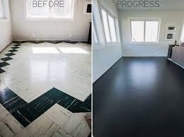 Painting The Living Room Floor Tiles