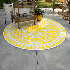 4.3 out of 5 stars with 590 reviews. Yellow Aztec Circle Outdoor Area Rug 6 Ft Kirklands