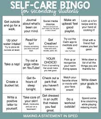 Customize the words/numbers, choose a beautiful theme, then create your bingo cards for free. Teacher2teacher On Twitter Whether It S Going On A Walk Watching Tv Or Getting Creative T Erin Castillo S Self Care Bingo Game Gives Her Learners Plenty Of Ideas For Reducing Stress
