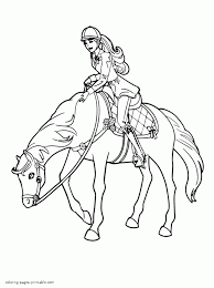 Download and print these barbie horse coloring pages for free. Barbie And Horse Coloring Pages Coloring Home
