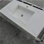 One piece bathroom sink and countertop