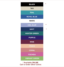 Abiding Cherokee Scrubs Colors Chart 2019