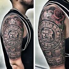 New Post Tattoo Designs 19 Trending Mayan Sleeve Tattoo Ideas Viertel Armel Tatowierungen Mannliche Tattoo Armel Tattoos Manner