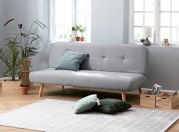 slaapbank pollerup stof licht grijs sovesofa sofa ideer stue