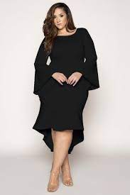 Breathtaking 43 Stylish Plus Size Women Outfits For Winter Party Http Glamisse Com Index Plus Size Black Dresses Evening Dresses Plus Size Plus Size Fashion