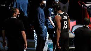 The brooklyn nets lost a crucial part of their big 3 with james harden leaving 43 seconds into game 1 with a right hamstring injury. Eo8jsg8ykf Gum