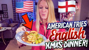 * apple cider * bûche de noël * butter tarts * candy canes * christmas pudding * satsumas * doughnuts * eggnog. Americans Try An English Christmas Dinner Youtube