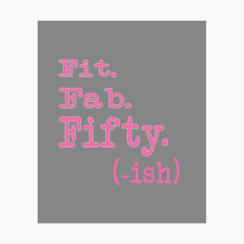 So, if you are looking for a birthday gift for a woman think pampering and pretty! Cute Fit Fab Fifty Ish 50th Birthday Gift For Women Poster By Lgamble12345 Redbubble