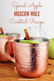 Spiced Apple Moscow Mule Cocktail Recipe Recipe Moscow Mule Recipe Cocktails Cocktail Recipes At Home Spiced Apples