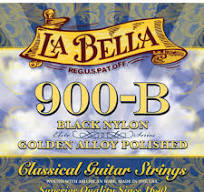 La Bella - C900-B, Classical Guitar Strings Medium Tension, Black
