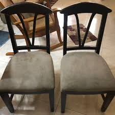 They come in so many styles; 2 Used Wooden Mohogany Dining Chair For Sale Furniture Home Living Furniture Chairs On Carousell