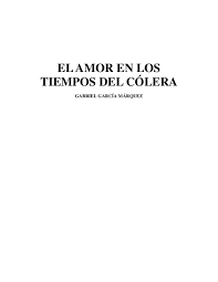 ¿quién iba a pensar que las. Pdf El Amor En Los Tiempos Del Colera Hugo Hernandez Rangel Academia Edu