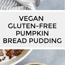Pour your pumpkin mixture evenly over the bread cubes. Pumpkin Gluten Free Vegan Bread Pudding Snixy Kitchen