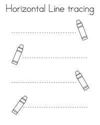 tracing lines worksheets for a kid s initial preschool learning
