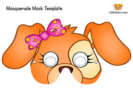 Coloring page activity is known to be pretty helpful for kids. Free Printable Masquerade Masks Template 123 Kids Fun Apps