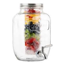 Shop for mason jar beverage dispenser online at target. China 1 Gallon Glass Beverage Dispenser With Ice And Fruit Infusers Metal Lid Wide Mouth Mason Jar China Beverage Dispenser And Glass Jar Price