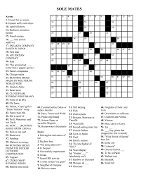 With these 10 sites, you can find free easy crosswords to print, puzzles, and other resources to keep you bus. Crossword Puzzle Sole Mates Prospect Park Track Club
