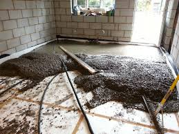 Insulated Concrete Floor Pouring Levelling Concrete Floor Insulation Basement Flooring Concrete Floors