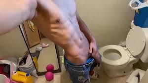 Young model goes viral after recording a porn video, where she shows her huge  penis in the public bathroom - XNXX.COM