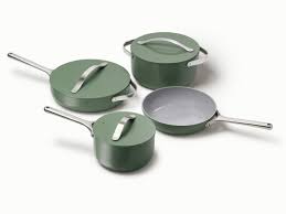 Caraway A New Modern Cookware Set You Won T Want To Stow Away Ceramic Cookware Set Ceramic Cookware Cookware Set