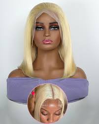 Amazon.com : GIRLOFDREAMS Blonde 613 13x6 Bob Lace Front Wig Human Hair  Straight Lace Frontal Wigs Pre Plucked with Baby Hair 180 Density Brazlian  Remy Transparent Glueless Short Wigs for Black Women :