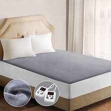 Heated Mattress Pad Underblanket Dual Controller For 2 Users Soft Flannel 10 Heating Levels 9 Timer Set Heated Mattress Pad Electric Mattress Pad Mattress Pad