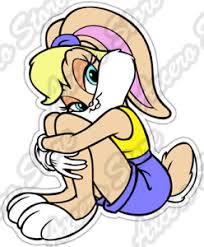 They might not seems to be a clear fit at first, but there is definitely love between bugs and lola!that's not all folks! Lola Bugs Bunny Rabbit Weibliche Lustig Cartoon Auto Stossstange Vinyl Sticker Aufkleber 4 X5 Ebay