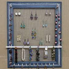 Picture Frame Jewelry Organizer Cute Jewelry Earrings Diy Organization Picture Frame Jew Portaorecchini Fai Da Te Portaorecchini Espositore Orecchini Fai Da Te