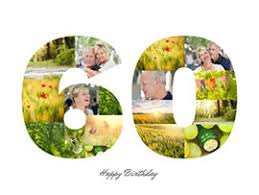 Individuelle fotos als wandbild oder auf einem fotoprodukt gehören zu den. Collage Zum 60 Geburtstag Als Zahl Erstellen 24h Service
