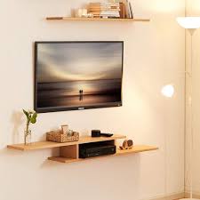 Best modern living room designs and decorations ideas.tv unit design for living room & bedroom photos collections shown in this. Unishop Standard Wall Mounted Floating Shelf Bedroom Set Top Box Wall Hanging Walnut Wall Tv Background Wall Rack Living Room Wall Solid Wood Tv Cabinet Amazon In Furniture