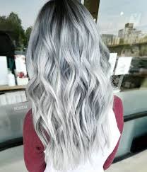 Gray Hair With Black Roots Grey Ombre Hair Grey Hair Color Hair Styles