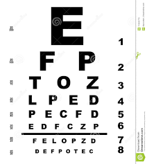Isolated Eye Test Chart Stock Vector Illustration Of Letter