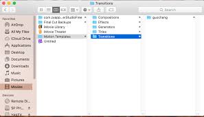 I can't see my transition folder in my motion template folder ,, to copy n paste new transition ,, what can i do about this?? How To Install Transition In Fcpx Apple Community