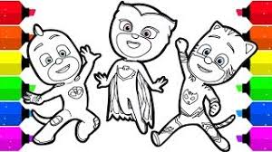Learn to color pj masks connor transforms into catboy coloring pages. Pj Masks Coloring Pages For Kids How To Draw Catboy Gekko And Owlette Youtube