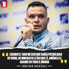 NO LO PENSÉ NI UN MOMENTO" 🦅 Durante su presentación con el Club América, Jonathan  Rodríguez aseguró que desde que charló con Fernando Ortiz confirmó que  quería vestir la camiseta azulcrema. “La