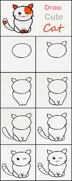 Il y en a dans tous les styles artistiques, des chats réalistes, aux coloriages de chats plus typés « dessins animés », c'est à toi de choisir. Chat Dessins Simple Comment Dessiner Un Bebe Chaton Kawaii Youtube Apprenez A Dessiner Un Chaton Kawaii De Maniere Simple