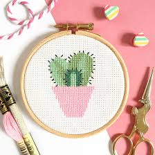 With over 200 designs, you'll find something here that is perfect for your next cross stitch project. Cactus Cross Stitch Kit For Beginners Hannah Hand Makes