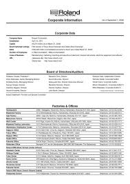 We strive to be the preferred ems and ipo service provider to the global electronic market , committed to responding catalogue list of b.m. Corporate Information Roland Corporation